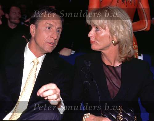 Johan Cruyff met vrouw Danny Cruyff