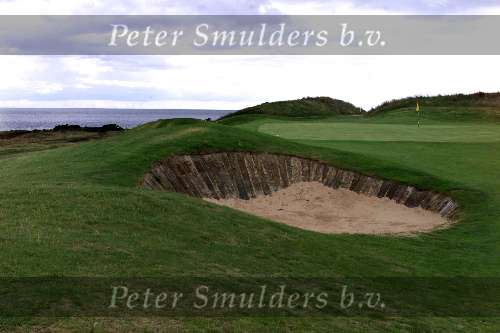 Maandag 13 September 1999
The European Golfclub
Golfen Ierland
At Brittas Bay in Wicklow 
Potbunkers met houten bielzen