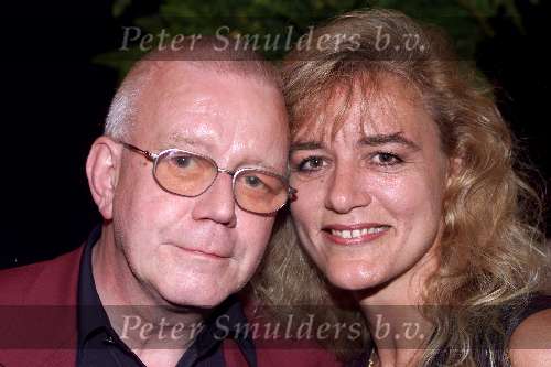 Utrecht 11 september 2000
Feest van Tineke Schouten. 20 jaar artiest .
Alice Maywood met haar man Rob v Wijk