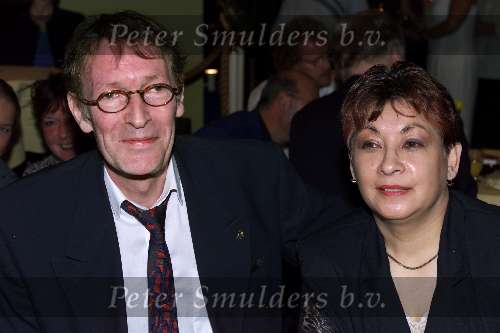 Utrecht 11 september 2000
Feest van Tineke Schouten. 20 jaar artiest .
Herman Berkien met vrouw