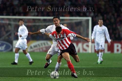 Eindhoven 26 september 2001
PSV - Lazio Roma
Kezman in duel met Fiore