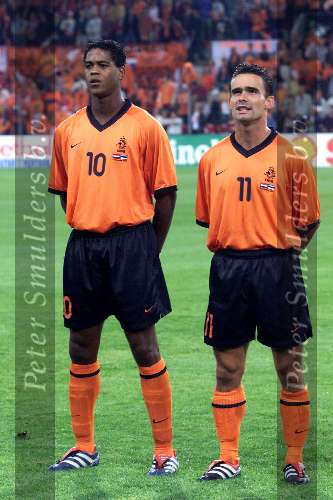 Eindhoven 5 september
Nederland-Estland
Patrick Kluivert en Marc Overmars