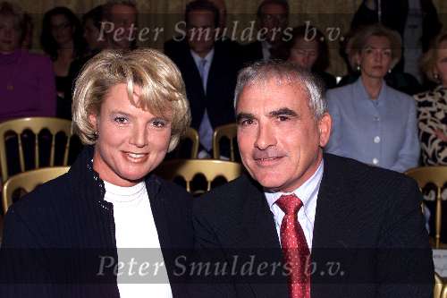 Amsterdam 10 september 2001
Modeshow van Frans Molenaar in het Amstel Hotel.
Rik Felderhof met vriendin
