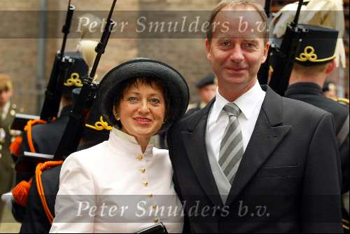 Den Haag 17 september 2002
prinsjesdag 2002
Minister Henk Kamp met zijn vrouw