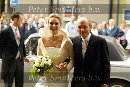 Den Bosch21 september 2002
Frank Houben  trouwen dochter Emily