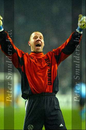 Amsterdam 10 april 2002
AJAX-PSV 3-0
Fred Grim blij
