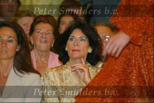 Amsterdam 9 september 2002
Modewshow Frans Molenaar in het Amstel Hotel
Gretta Duisenberg