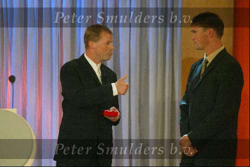 Veldhoven 4 september 2002
VVCS Voetbalgala in Koningshof
Johnny Bosman en Erwin koeman