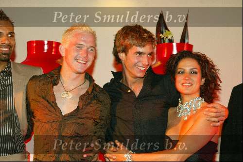 Amsterdam 2 september 2002
Premiere Oesters van Namkee in Pathe Arena
Johnny de Mol Egbert Jan Weeber  en Katja Schuurman