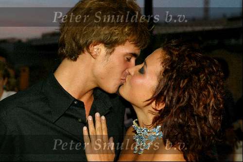 Amsterdam 2 september 2002
Premiere Oesters van Namkee in Pathe Arena
Katja Schuurman en Egbert Jan Weeber  kussend