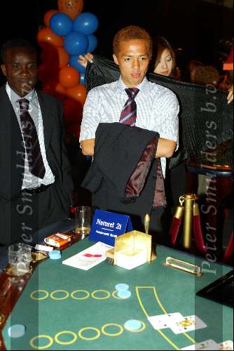Veldhoven 4 september 2002
VVCS Voetbalgala in Koningshof
Cristian Gyan en Smolarek en Ono black jack