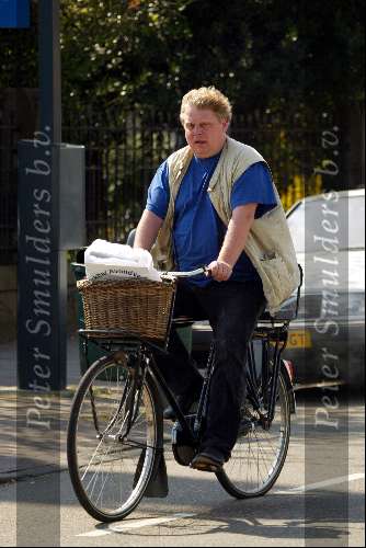 Amsterdam 3 april 2002
Theo v Gogh op de fiets