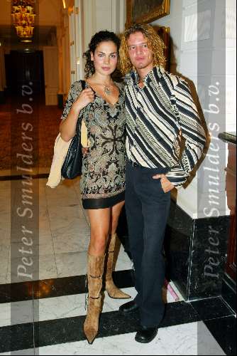 Amsterdam 9 september 2002
Modewshow Frans Molenaar in het Amstel Hotel
Tygo Gernandt met vriendin
