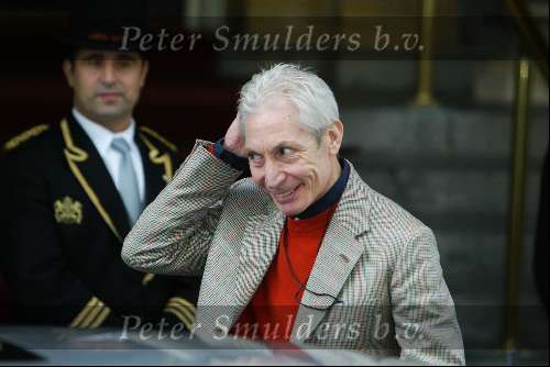 Amsterdam 24 september 2003
Rolling stones verlaten amstel hotel
Charly Watts