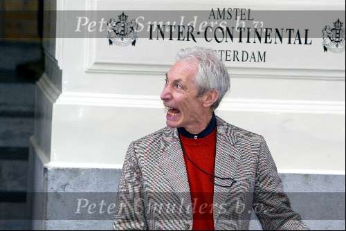 Amsterdam 24 september 2003
Rolling stones verlaten amstel hotel
Charly Watts