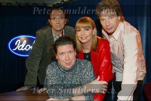 Amsterdam 3 december 2003
Persconferentie Idols  2003/2004
Edwin Jansen, Jerney Kaagman, Henkjan Smits en Eric v Thijn