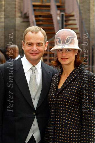 Den Haag 16 september 2003
Prinsjesdag 2003 .ministers en staatsecretarissen met hoedjes
Hans Hoogervorst  met vrouw