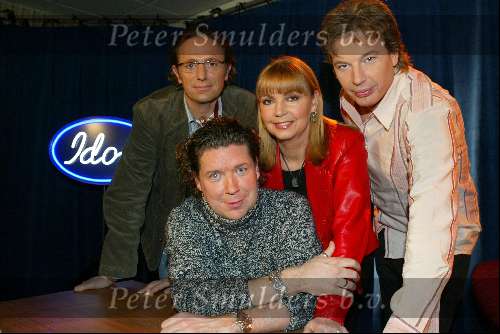 Amsterdam 3 december 2003
Persconferentie Idols 2003/2004  
Edwin Jansen, Jerney Kaagman, Henkjan Smits en Eric v Thijn