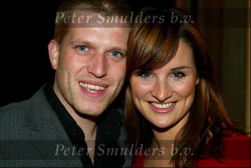 Amsterdam 2 december 2003
Premiere West Side Story in Carre. 
Lieke v Lexmond & vriend