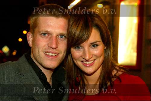Amsterdam 2 december 2003
Premiere West Side Story in Carre.  
Lieke v Lexmond met vriend