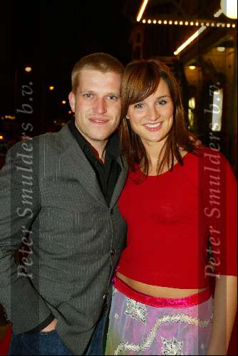 Amsterdam 2 december 2003
Premiere West Side Story in Carre.  
Lieke v Lexmond met vriend