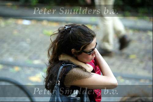 Amsterdam 23 september 2003
De vriendin van Mick Jagger  Lucinde morad en haar zoontje lucas
