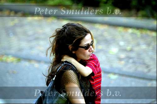 Amsterdam 23 september 2003
De vriendin van Mick Jagger  Lucinde morad en haar zoontje lucas