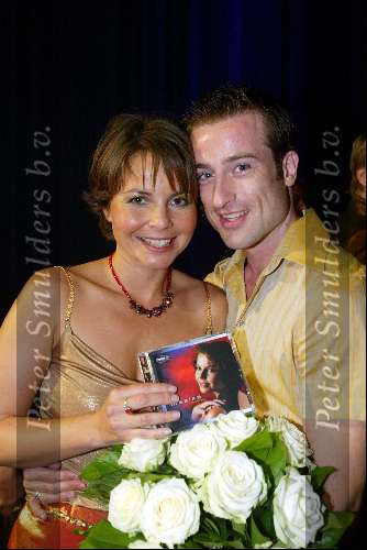 Hilversum 22 september 2003
Pincess records  presentatie in studio 21
Maaike Widdershoven met man