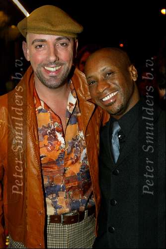 Amsterdam 2 december 2003
Premiere West Side Story in Carre.Jerreld Houtsnee en Maik de Boer