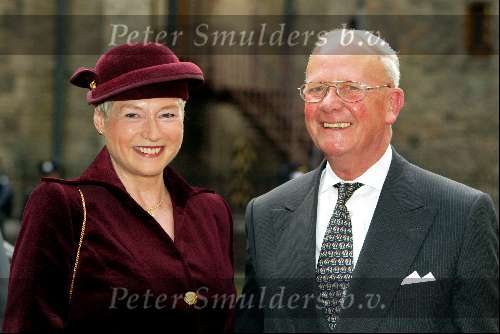 Den Haag 16 september 2003
Prinsjesdag 2003 .ministers en staatsecretarissen met hoedjes
Maria v d Hoeven met man