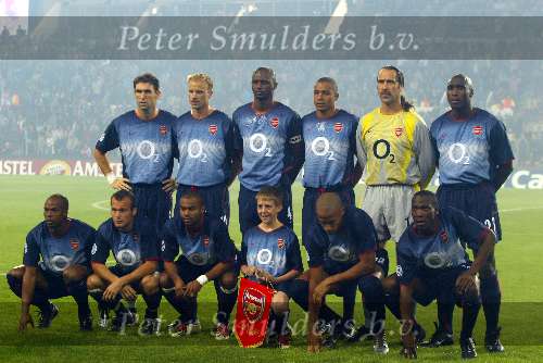 Arsenal seizoen 2002/2003 met o.a. Dennis Bergkamp Thierry Henry