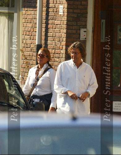 Amsterdam 21 september 2003
Patty Brard met haar vriend Bart Anokee