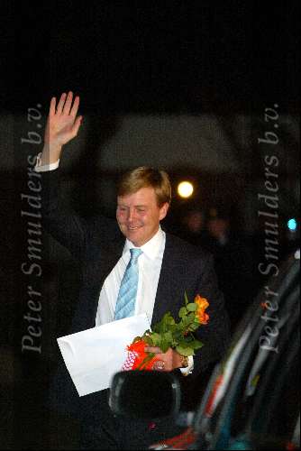 Den Haag 07 december 2003
Koningin Beatrix en Prins Friso en Mabel Wisse Smit op bezoek in Bronovo.