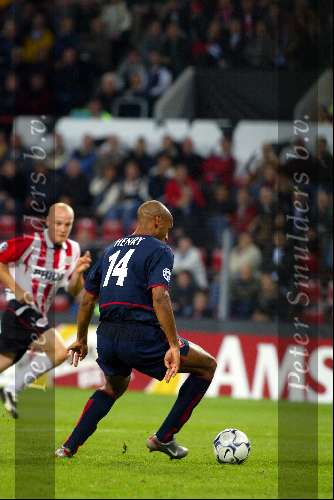 Eindhoven 25 september 2002
PSV-Arsenal 0-4
Thierry Henry
