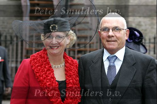 Den Haag 21 september 2004
Agnes v Ardenne met man met hoed bij Prinsjesdag