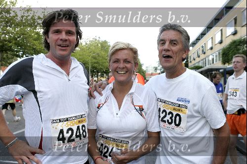 Zaandam 19 september 2004
Dam tot Dam Loop. 
Caroline Tensen met Peter Gallas