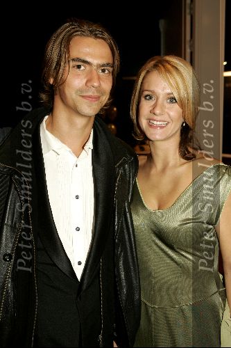 Hilversum 30 september 2004
Uitreiking Gouden beelden in studio 21
Eva Duyvestein met vriend