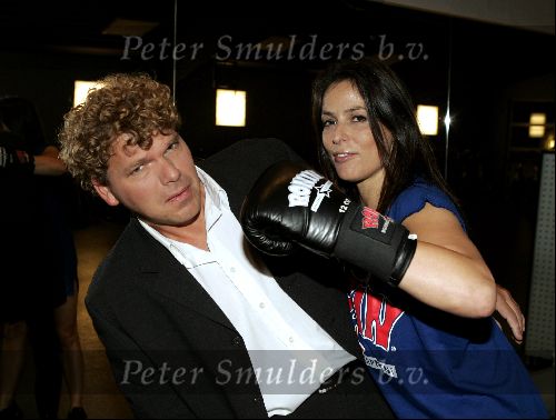 Amstelveen 23 september 2004
Presentatie boksers bekende nederlanders bij Special Sports. 
Heleen v Rooyen en Ton v Rooyen