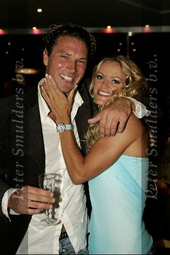 Monaco 10 september 2004
Modeshow Monique Collignon in Grimaldi. 
Inge de Bruijn met ex vriend