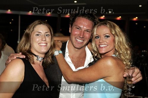 Monaco 10 september 2004
Modeshow Monique Collignon in Grimaldi. 
Inge de Bruijn met ex vriend en zijn zwangere vriendin