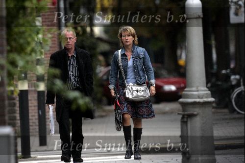 Amsterdam 18 september 2004
Jack Spijkerman met vrouw en zoontje boodschappen doen