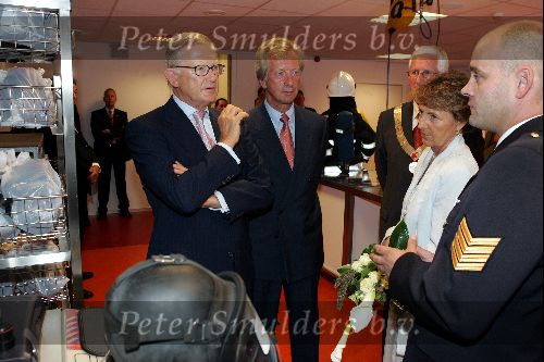 Barneveld 7 september 2004
Prinses Margriet en Pieter v Vollenhoven openen het nieuwe Politie en brandweer gebouw. Met Jan Kamminga