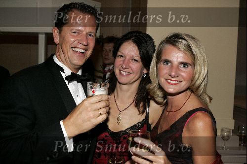 Hilversum 30 september 2004
Uitreiking Gouden beelden in studio 21
Jan Willem Bruggenwirth met zijn vrouw francis