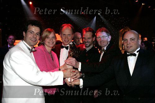 Hilversum 30 september 2004
Uitreiking Gouden beelden in studio 21
RTL Z Peter v d Maat en Nico Steenbergen