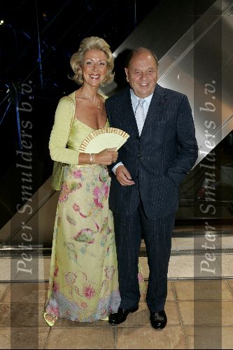 Monaco 10 september 2004
Modeshow Monique Collignon in Grimaldi. 
Marjon Lambriks met vriend