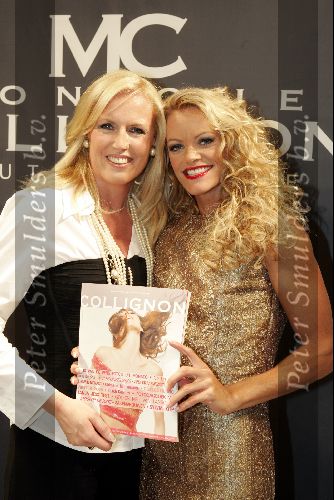 Monaco 10 september 2004
Modeshow Monique Collignon in Grimaldi. 
Monique Collignon met Inge de Bruijn