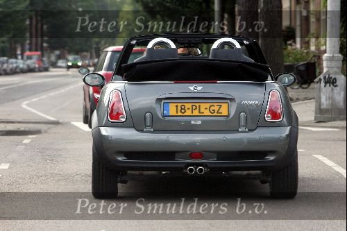Amsterdam 11 september 2004
Prins Bernhard Jr in mini cooper cabrio