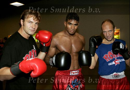 Amstelveen 23 september 2004
Presentatie boksers bekende nederlanders bij Special Sports. 
Victor Reinier en Hugo Metsers III