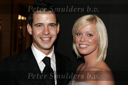 Amsterdam 10 september 2005
Modeshow Mart Visser in het Hilton.
Bridget Maasland met vriend