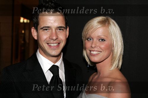 Amsterdam 10 september 2005
Modeshow Mart Visser in het Hilton.
Bridget Maasland met vriend